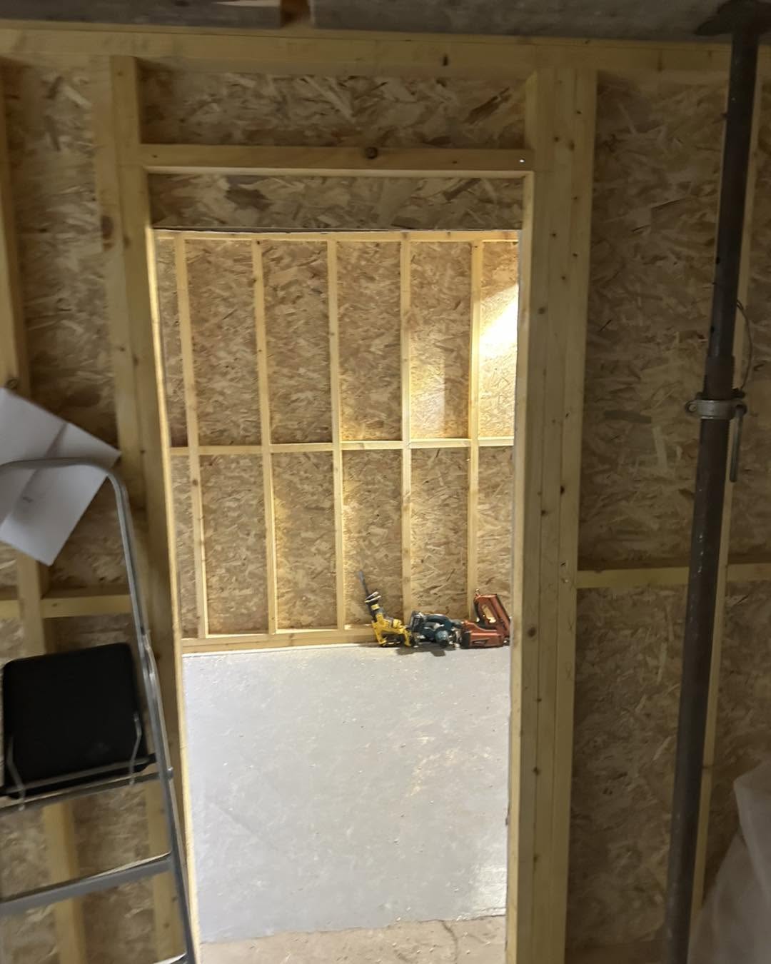 New timber-framed doorway within the commercial fit-out